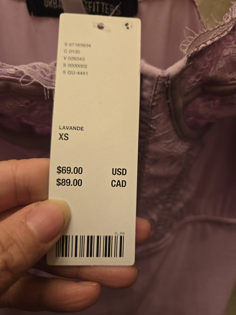 NWT Urban Outfitters Lavender Lace Bustier Mini Dress XS Fairycore - Picture 3 of 13
